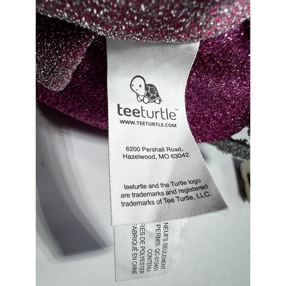 TeeTurtle The Original Reversible Axolotl Plushie Pink Purple Sparkle NEW - Picture 10 of 15